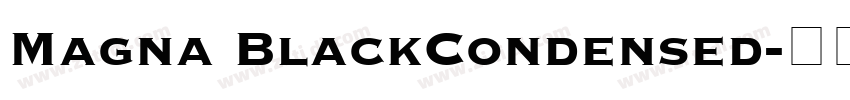 Magna BlackCondensed字体转换